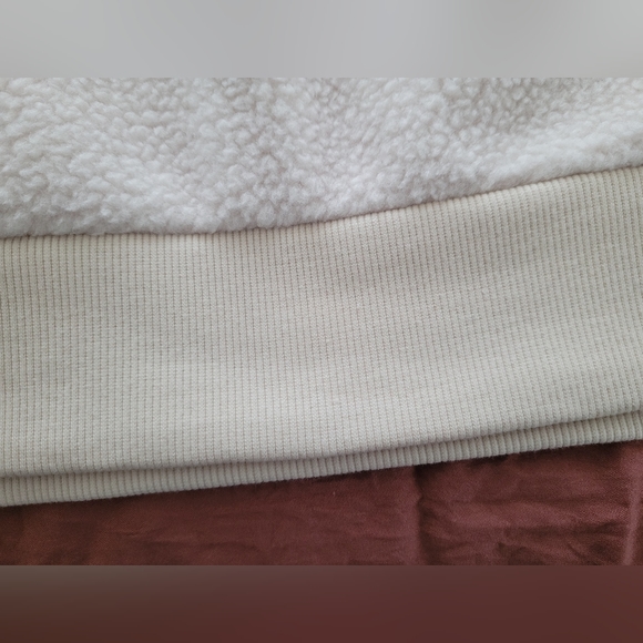 NWT Women's Plus Size 4X Fleece Pullover Outerwear Cream Color - Picture 11 of 16